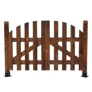 목재 대문 전원 울타리 목재대문 방부목 펜션 출입문 이중