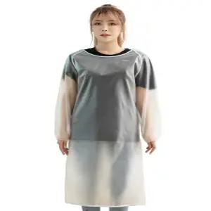 투명방수 긴팔앞치마 주방 1개 전신앞치마 작업복 미용실