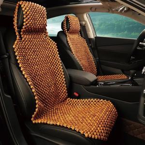 천연 나무 구슬 카시트 커버 1개 사무실 가정 자동차용 손으로 만들어진 마사지 오래 지속되는 편안함