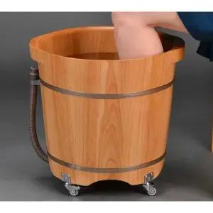 족욕탕 우드 히노끼 바스켓 편백나무 족욕기 습식