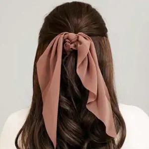 쉬폰 롱리본 곱창밴드 핑크 밴딩 왕리본 스카프 시폰