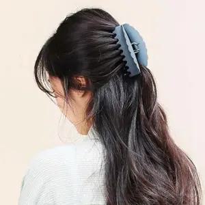 웨이브 올림머리 집게핀 블루 클립 승무원 포인트