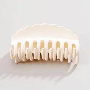 웨이브 올림머리 집게핀 화이트 여학생 승무원 공무원