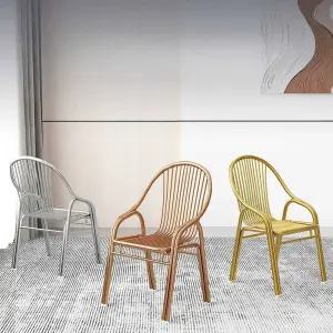 등받이 스테인레스 스틸 의자 야외용 포차 행사 체어