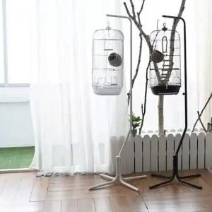 새장 거치대 앵무새 앵무새장 조류 화이트 심플 홀더