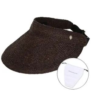 25FW 여성 커스틴 선캡 초콜릿 더스트백 포함 HAT50305 CHOCOLATE PKG