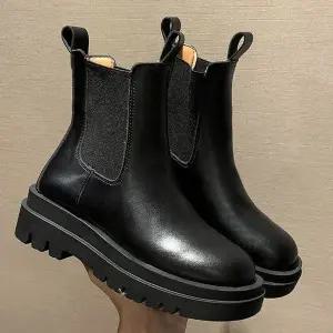 미들부츠 기모부츠 여성 기모첼시부츠 겨울 여성신발 (WFK64H0)