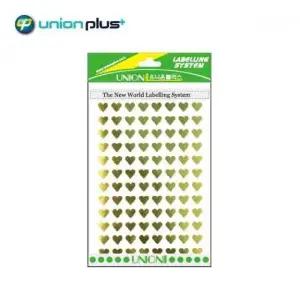유니온플러스 하트스티커 328 8x9mm 라스티커 (WFK4B2E)