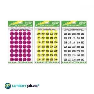 유니온플러스 숫자스티커 309 16mm 팬시스티커 (WFK4B1V)