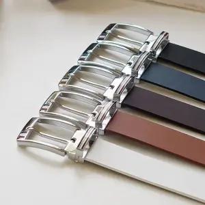 남성캐주얼통가죽벨트1 (WFJ6755)