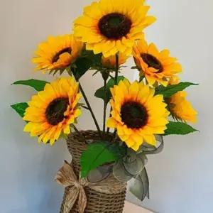 해바라기 인테리어 소품 카페 장식용 조화 거실 꽃 장식 (WFK6B5L)