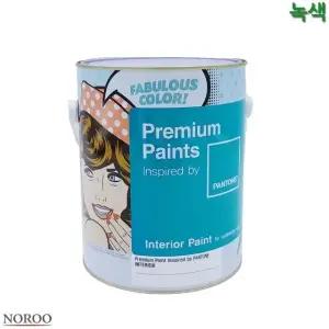 팬톤 내부용 무광 수성 페인트 녹색 4L 4종 택1 (WFK4B7K)