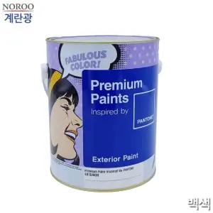 팬톤 외부용 계란광 수성페인트 백색 4L 2종 택1 (WFK4B8S)