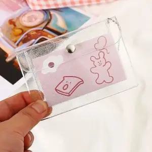 신분증카드지갑 신용카드 교통카드 내용물보이는 명힘 투명케이스 소품 (WFJ73P8)