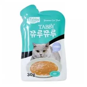파우치 고양이 30g 1 쮸루쮸루 x 12개입 새우 간식 (WFJR41G)