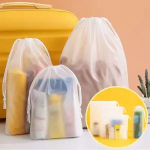 반투명 방수파우치 휴대용 여행 우산 파우치 12x35cm