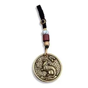 선물용가방고리 액막이 띠별 창의적인 지혜로운 부모님키링 쥐 (WFJ6ZAK)