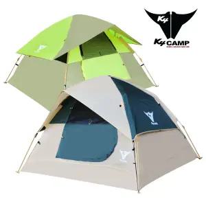 K4 원터치 힐링 텐트 3~4인용-그린카키/캠핑텐트