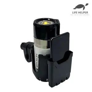 라이프헬퍼 2in1 휠체어 멀티 거치대 MH01 핸드폰 텀블러 컵홀더 음료수 물병