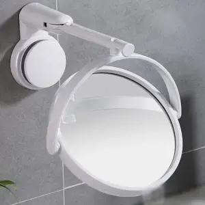 현관화장미러 면도 립스틱 벽걸이 각도조절 화장실원형거울 (WFJ6E1Z)