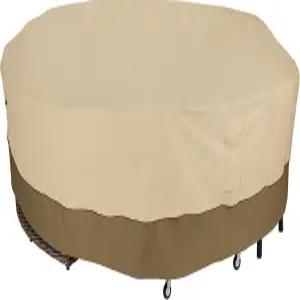 클래식 액세서리 베란다 방수 128인치 원형 범용 파티오 가구 커버