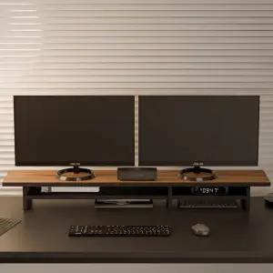 듀얼라인 모니터 받침대 1200 선반형