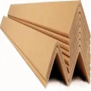 배송용 GlintFy 판지 가장자리 보호기 - 2 W x D 48 L 팔레트 모서리 V자형 상자 포장 브라운 .12Ga