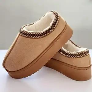 [옷자락]남녀공용 발목스티치 퍼안감 슬리퍼