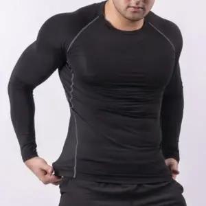 [옷자락]남성 슬림핏 스포츠 레이어 티셔츠