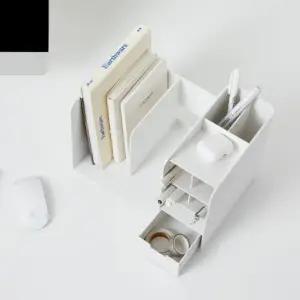 [하프클럽/]서랍형 책꽂이 하이브 수납함 화이트 색상 펜홀더 정리박스 트