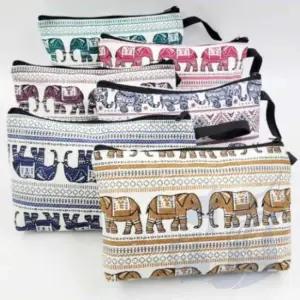 태국 코끼리 중형 파우치 여행용파우치 브러쉬통 여행