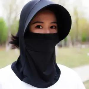 러닝 조깅 야외 스포츠 올인원 넥마스크 썬캡 모자