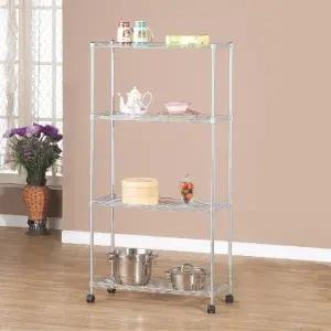 메탈선반 국산 실버 메탈4단선반 750실버선반 4단 750 (WFJ7OUY)