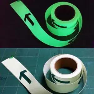 축광 사선 테이프 폭 25mm 길이 10M (WFK6HRY)