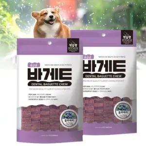 덴탈껌 강아지 양치껌 유산균 블루베리 120gx2 WF5E8A4