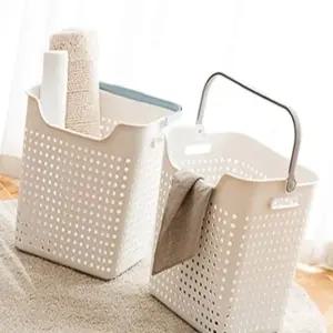빨래 정리함 의류 수납 바구니 베란다 양말 세탁 보관함 (WFK6NSX)
