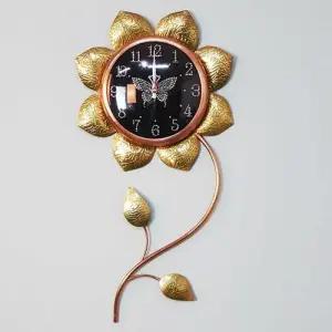 해바라기B/K 황동 핸드메이드 엔틱 인테리어 벽시계 W4EB801