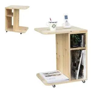 원목 소파 거실 사이드 테이블 침대 협탁 이동식 탁자 W4E0FFF