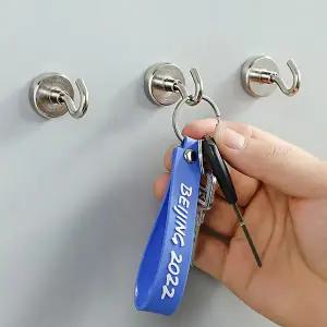 (2pcs) 고리 후크 소품걸이 중 자석형 타공판 초강력 20mm