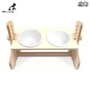 식기 도자기 2구 NH-346 높이조절 원목식탁 화이트 (WFJ7SHY)