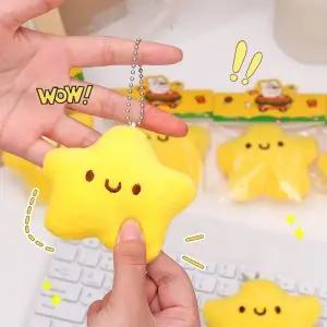 인기 귀여운 털 베스트 겨울 키링 별인형 (WFJSQ6W)