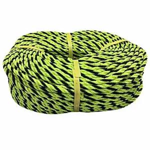 고품질 안전로프 형광로프 14파이 130m 다용도 산업 캠핑 텐트 (WFK6K02)