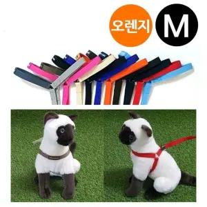 지엠펫 오렌지 Y하네스 M 하네스 스카이워크 강아지 (WFJ7U6K)