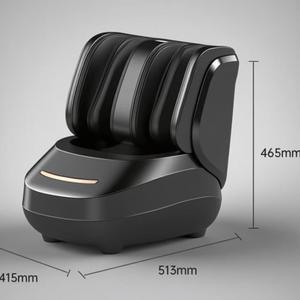 공기 압력 전기 핫 히터 발 마사지 기계 진동 롤러 목욕 반죽 다리 발 랩 마사지