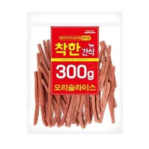 착한간식 강아지 피플펫 간식 300g 오리슬라이스 (WFJ7X67)