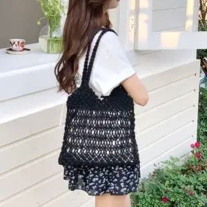 숄더백 니트숄더백 니트 여성니트백 여성여름가방 블랙 (WFK9AIO)