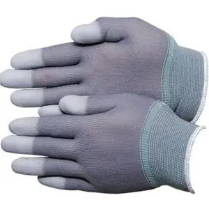 30켤레 그레이 공장 작업용 코팅 미세 장갑 폴리우레탄 정밀 내구성 작업용 코팅 장갑 통기성 공업용 공용