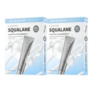 에스네이처 아쿠아 스쿠알란 수분크림 랩핑 탄력 리프팅 마스크 4매입 x 2개