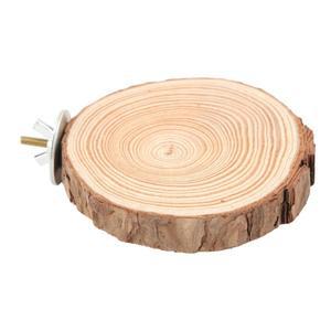 새를 위한 원형 플랫폼 발판  천연 나무 케이지용 스탠드  앵무새 워터림 방지 스탠딩