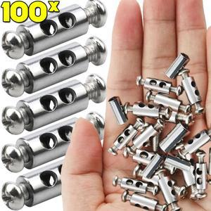 이중 구멍 강스틸 와이어 로프 클램프 조정 가능 나사 고정 금속 구리 걸이서스펜션 클립 케이블 패스너 하